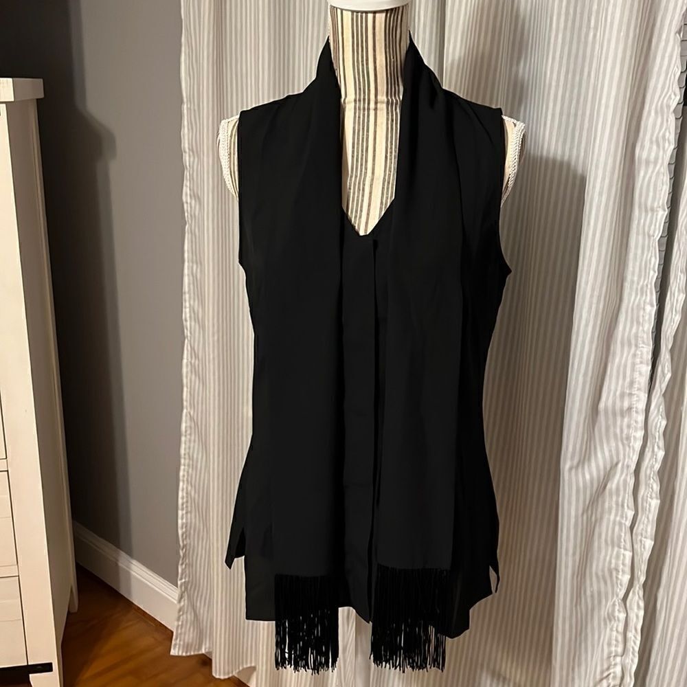 Cabi Sleeveless Black Blouse